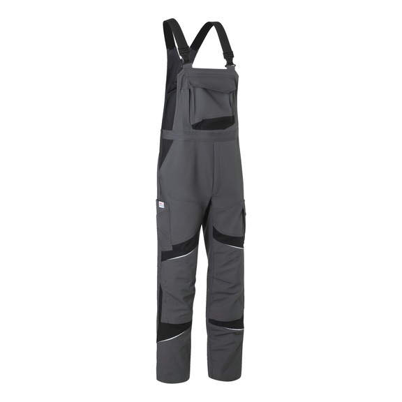 K&Uuml;BLER Latzhose HIGH PSA 2 anthrazit/schwarz Gr&ouml;&szlig;e 118 3255 3421-9799-118 - ACTIVIQ cotton+ Latzhose HIGH PSA 2