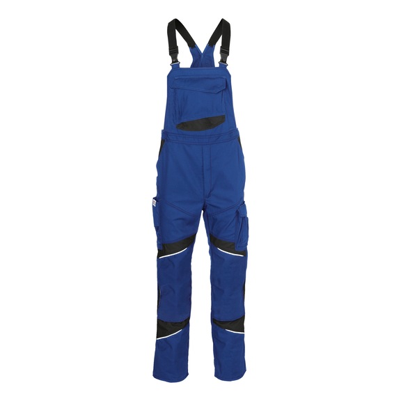 K&Uuml;BLER Dungarees, cobalt blue/black, size 56 3450 3421-4699-56 - ACTIVIQ cotton+ dungarees