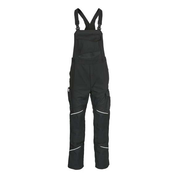 K&Uuml;BLER Black dungarees, size 46 3450 3421-99-46 - ACTIVIQ cotton+ dungarees