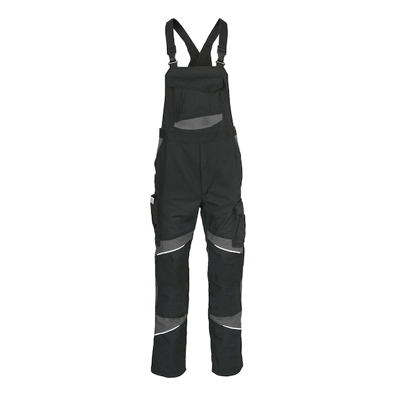 K&Uuml;BLER Dungarees, black/anthracite, size 30 3450 3421-9997-30 - ACTIVIQ cotton+ dungarees