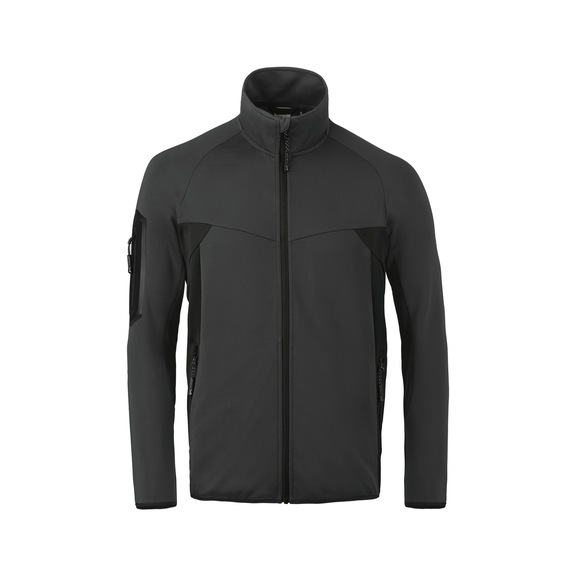 K&Uuml;BLER Stretch jacket, charcoal grey/black, size S 1346 6303-9799-S - ATHLETIQ Stretch Jacket