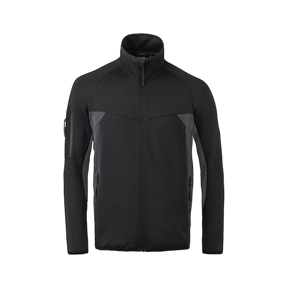 K&Uuml;BLER Stretchjacke schwarz/anthrazit Gr&ouml;&szlig;e S 1346 6303-9997-S - ATHLETIQ Strechjacke