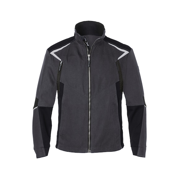 K&Uuml;BLER Jacket, anthracite/black, size S 1125 5302-9799-S - BODYFORCE jacket