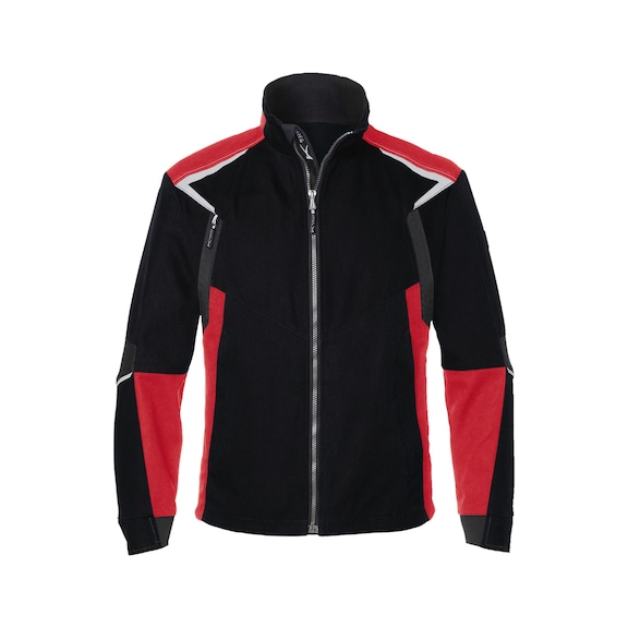 K&Uuml;BLER Jacket, black/medium red, size 3XL 1125 5302-9955-3XL - BODYFORCE jacket