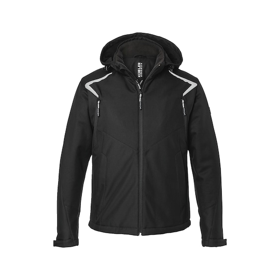 K&Uuml;BLER Winter Softshell Jacke schwarz Gr&ouml;&szlig;e XS 1325 5375-99-XS - Winter Softshell Jacke