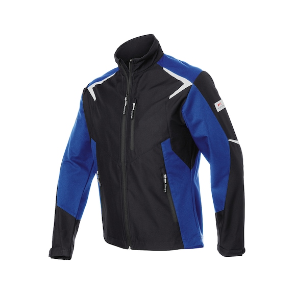 K&Uuml;BLER BODYFORCE Softshell Jacket, black/cobalt blue, size M 1425 5375-9946-M - BODYFORCE Softshell Jacket