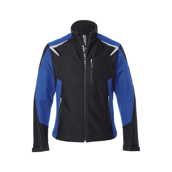 K&Uuml;BLER BODYFORCE Ultrashell Jacket, black/cobalt blue, size XS 1625 5374-9946-XS - Ultrashell jacket