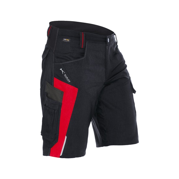 K&Uuml;BLER Shorts schwarz/mittelrot Gr&ouml;&szlig;e 40 2425 5302-9955-40 - BODYFORCE Shorts