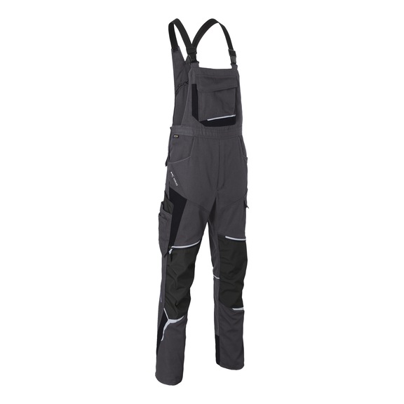 K&Uuml;BLER Dungarees, anthracite/black, size 58 3125 5302-9799-58 - BODYFORCE dungarees