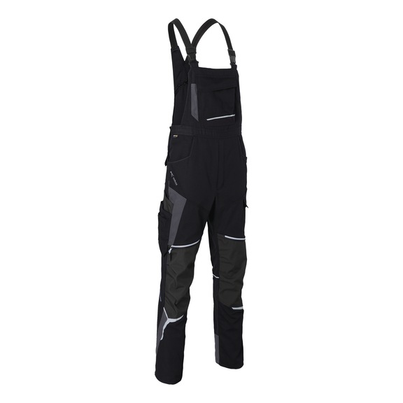 K&Uuml;BLER Black/anthracite dungarees, size 118 3125 5302-9997-118 - BODYFORCE dungarees