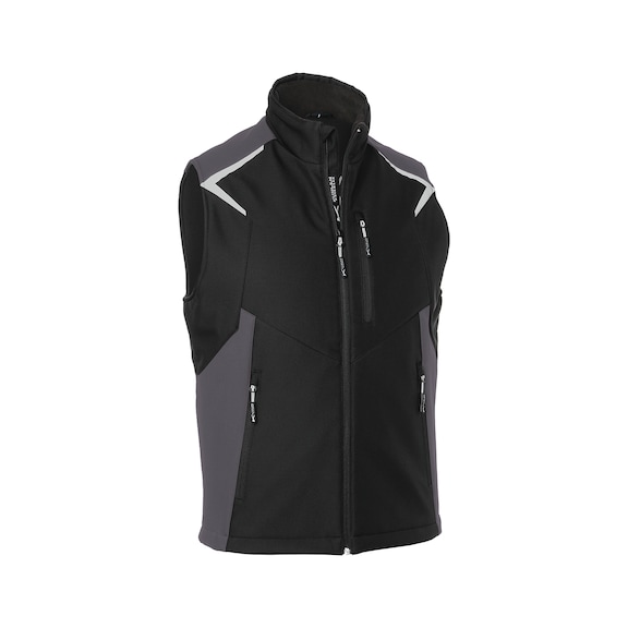 K&Uuml;BLER Softshell Weste schwarz/anthrazit Gr&ouml;&szlig;e M 7125 5375-9997-M - BODYFORCE Softshell Weste