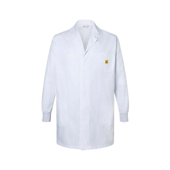 K&Uuml;BLER ESD unisex coat, white, size 3XL 1518 5237-10-3XL - ESD Unisex Coat