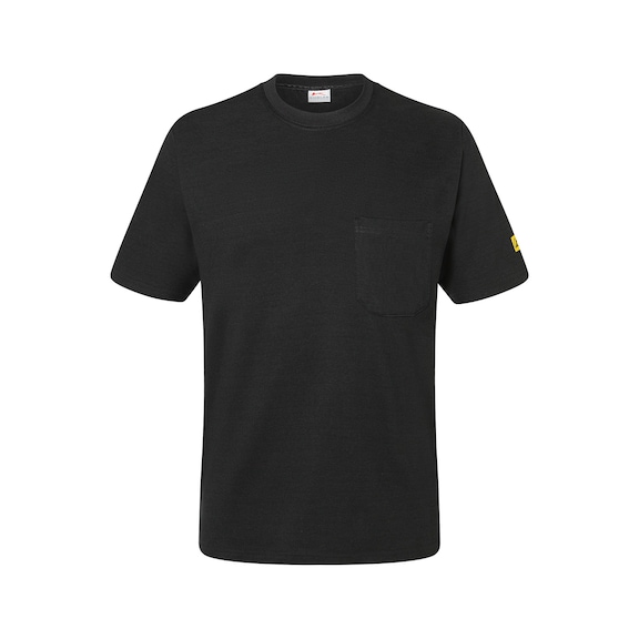 K&Uuml;BLER ESD T-shirt, black, size 2XS 5310 5383-99-2XS - ESD T-shirt 5310