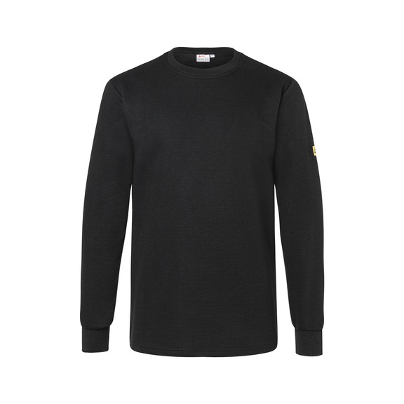 K&Uuml;BLER ESD sweatshirt, black, size 4XL 5314 5384-99-4XL - ESD Sweatshirt 5314