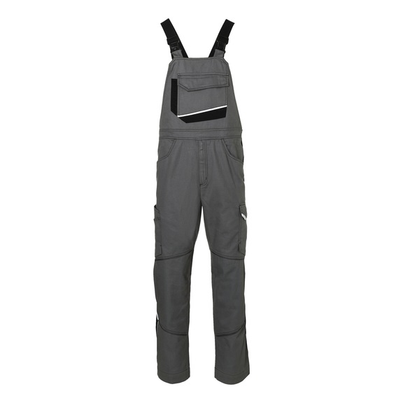 K&Uuml;BLER Cotton Latzhose anthrazit/schwarz Gr&ouml;&szlig;e 44 3140 1301-9799-44 - ICONIQ cotton Latzhose