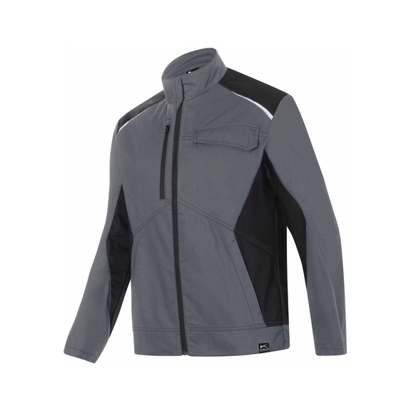 K&Uuml;BLER Jacket, medium grey/black, size 4XL 1145 5380-9599-4XL - ICONIQ PRO Jacket