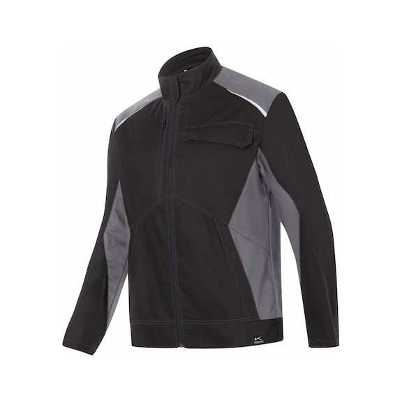 K&Uuml;BLER Jacket, black/medium grey, size 4XL 1145 5380-9995-4XL - ICONIQ PRO Jacket