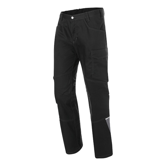 K&Uuml;BLER Trousers, black/medium grey, size 48N 2345 5380-9995-48N - ICONIQ PRO Trousers