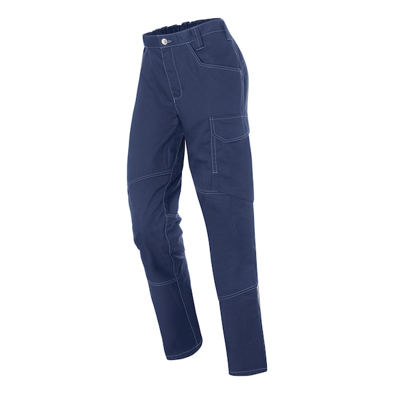 K&Uuml;BLER Women’s trousers, dark blue/medium grey, size 38 2545 5380-4895-38 - ICONIQ PRO Women’s Trousers