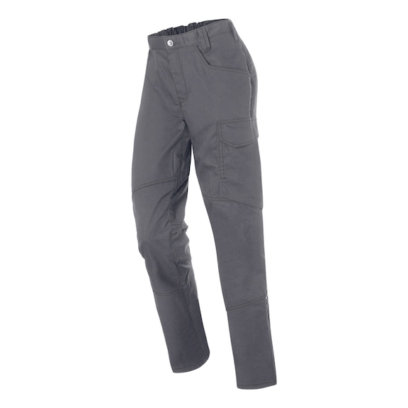K&Uuml;BLER Women’s trousers, medium grey/black, size 46 2545 5380-9599-46 - ICONIQ PRO Women’s Trousers