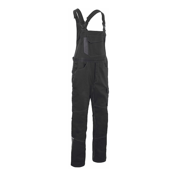 K&Uuml;BLER Dungarees, black/medium grey, size 40N 3145 5380-9995-40N - ICONIQ PRO dungarees