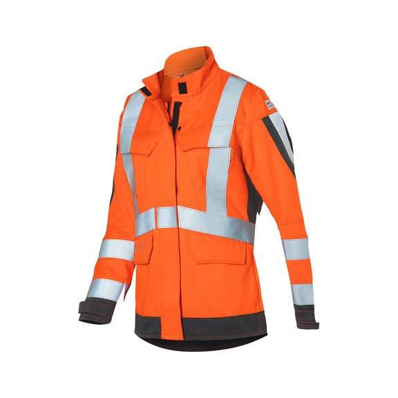 K&Uuml;BLER Women’s arc1 PSA 3 jacket, high-vis orange/anthracite, size 52 1493 8345-3797-52 - Women’s arc1 jacket PSA 3