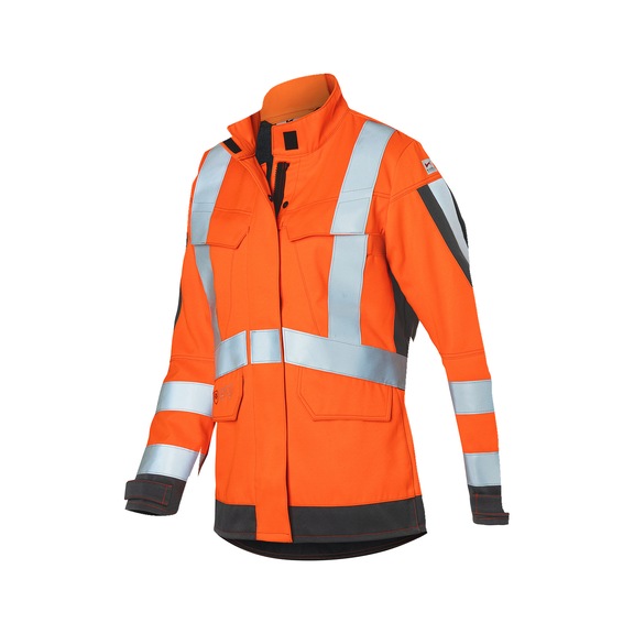 K&Uuml;BLER Women’s arc2 PSA 3 jacket, high-vis orange/anthracite, size 38 1494 8420-3797-38 - Women’s jacket arc2 PSA 3