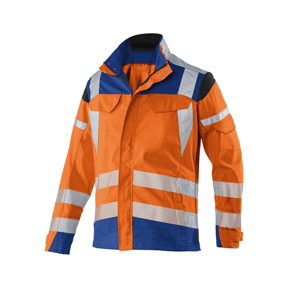 K&Uuml;BLER REFLECTIQ Jacket PSA 2 high-vis orange/cobalt blue Size 102 1207 8340-3746-102 - PSA 2 Jacket
