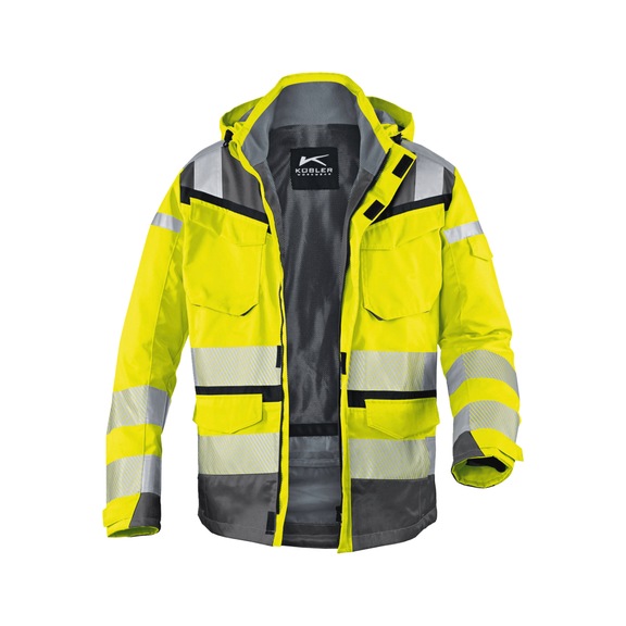 K&Uuml;BLER Wetterjacke SYMPATEX (R) PSA 2 warngelb/anthrazit Gr&ouml;&szlig;e 4XL 1307 8332-3497-4XL - Wetterjacke SYMPATEX&reg; PSA 2