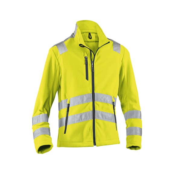 K&Uuml;BLER REFLECTIQ Fleece Jacket PSA 2 High-Visibility Yellow Size M 1407 8339-34-M - Fleece jacket PSA 2