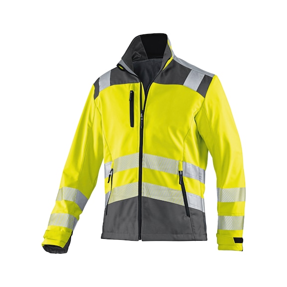K&Uuml;BLER REFLECTIQ Softshell Jacket PSA 2 high-vis yellow/anthracite Size XS 1507 8427-3497-XS - Softshell Jacket PSA 2
