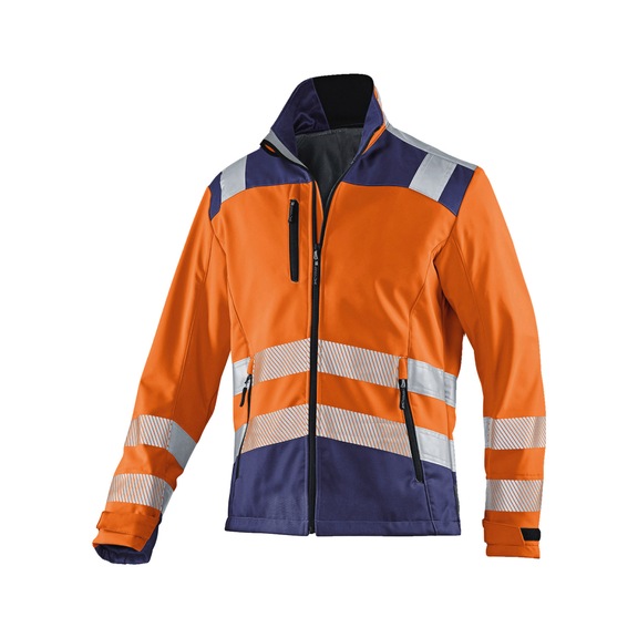 K&Uuml;BLER Softshell Jacke PSA 2 warnorange/dunkelblau Gr&ouml;&szlig;e 4XL 1507 8427-3748-4XL - Softshell Jacke PSA 2
