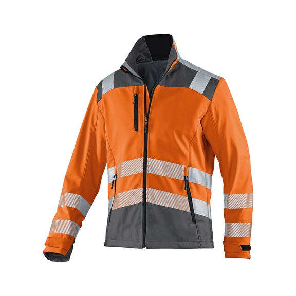 K&Uuml;BLER Softshell Jacke PSA 2 warnorange/anthrazit Gr&ouml;&szlig;e XS 1507 8427-3797-XS - Softshell Jacke PSA 2