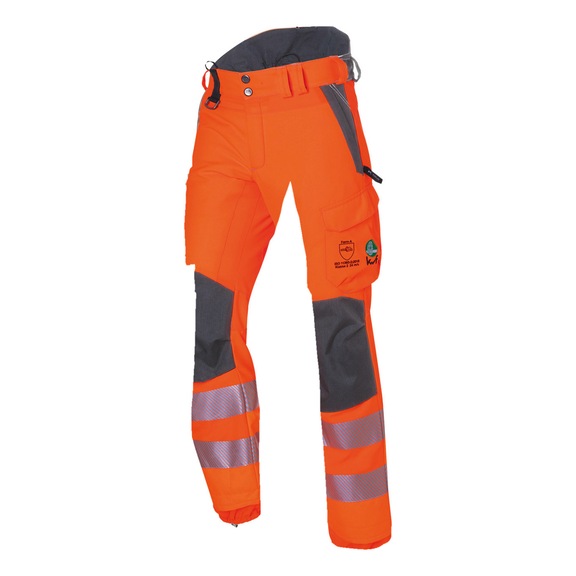 K&Uuml;BLER Schnittschutzhose PSA 3 warnorange/anthrazit Gr&ouml;&szlig;e XL-82 2107 8203-3797-XL-82 - REFLECTIQ Schnittschutzhose PSA 3