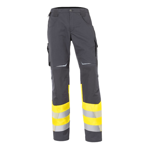 K&Uuml;BLER REFLECTIQ Class 1 Trousers, high-vis yellow/anthracite, size 56 2208 8340-3497-56 - REFLECTIQ Class 1 Trousers