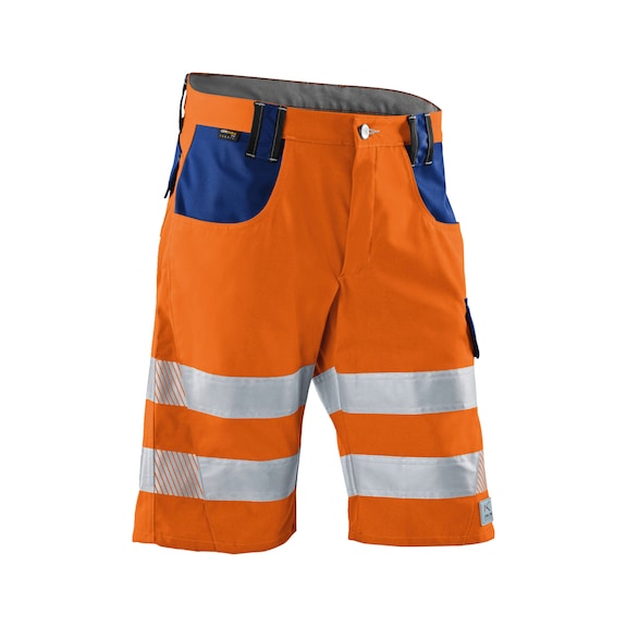 K&Uuml;BLER REFLECTIQ Shorts PSA 2 high-vis orange/cobalt blue Size 58 2307 8340-3746-58 - REFLECTIQ Shorts PSA 2