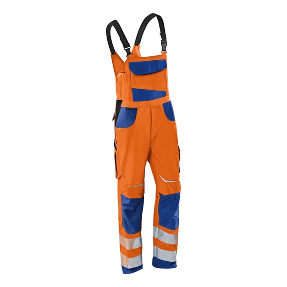 K&Uuml;BLER Latzhose PSA 2 warnorange/kobaltblau Gr&ouml;&szlig;e 23 3207 8340-3746-23 - REFLECTIQ Latzhose PSA 2