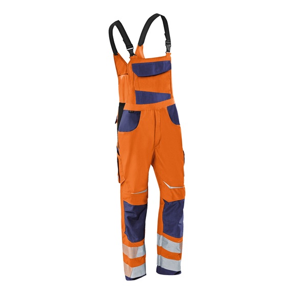 K&Uuml;BLER Latzhose PSA 2 warnorange/dunkelblau Gr&ouml;&szlig;e 114 3207 8340-3748-114 - REFLECTIQ Latzhose PSA 2
