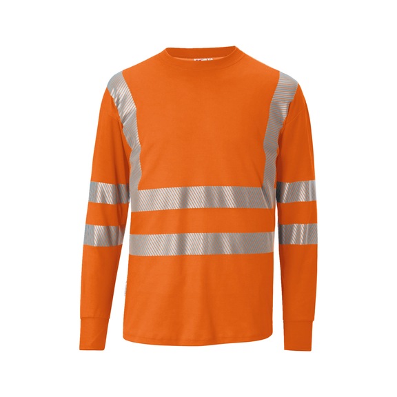 K&Uuml;BLER REFLECTIQ Long-sleeved PSA 2 high-vis orange, size 4XL 5045 8227-37-4XL - REFLECTIQ Long-sleeved top PSA 2