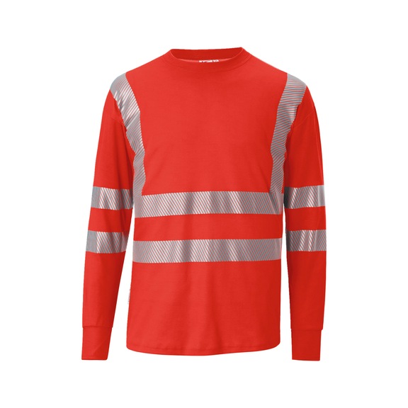 K&Uuml;BLER REFLECTIQ Long-sleeved top PSA 2 high-vis red Size L 5045 8227-54-L - REFLECTIQ Long-sleeved top PSA 2