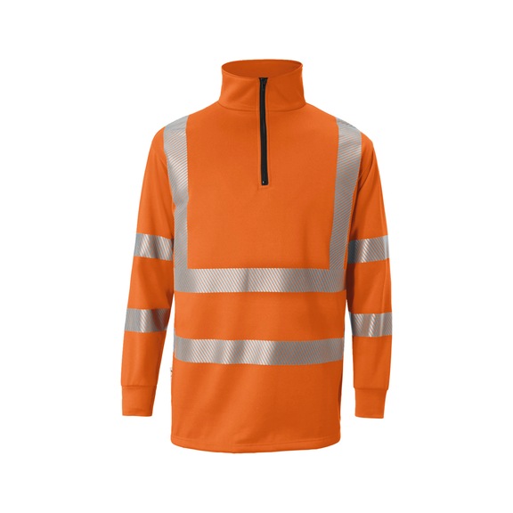 K&Uuml;BLER Zip-Sweatshirt PSA 2 warnorange Gr&ouml;&szlig;e 4XL 5146 8405-37-4XL - REFLECTIQ Zip-Sweatshirt PSA 2