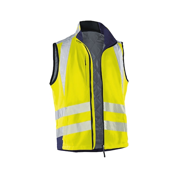 K&Uuml;BLER Weste PSA 2 warngelb/dunkelblau Gr&ouml;&szlig;e XS 7207 8340-3448-XS - REFLECTIQ Weste PSA 2