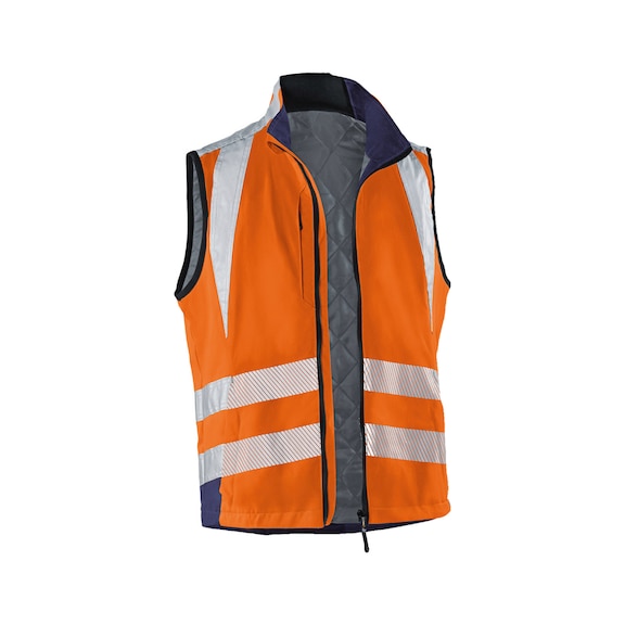 K&Uuml;BLER Weste PSA 2 warnorange/dunkelblau Gr&ouml;&szlig;e L 7207 8340-3748-L - REFLECTIQ Weste PSA 2