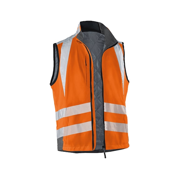 K&Uuml;BLER Weste PSA 2 warnorange/anthrazit Gr&ouml;&szlig;e M 7207 8340-3797-M - REFLECTIQ Weste PSA 2