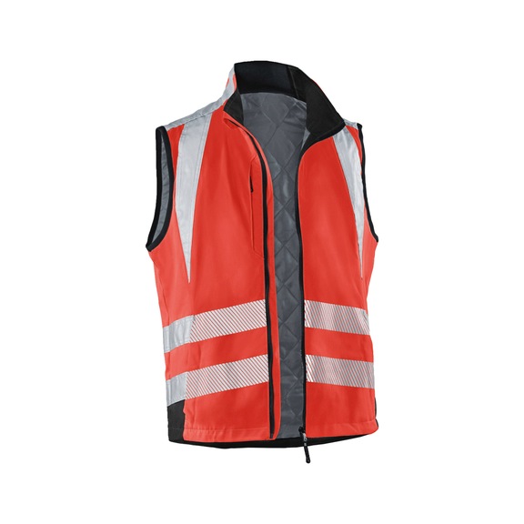K&Uuml;BLER Weste PSA 2 warnrot/schwarz Gr&ouml;&szlig;e L 7207 8341-5499-L - REFLECTIQ Weste PSA 2