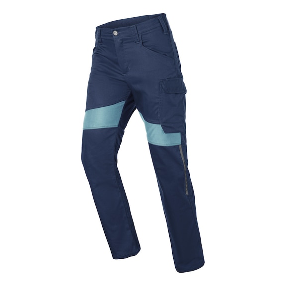 K&Uuml;BLER Trousers, dark blue/ice blue, size 60K 2260 3342-4844-60K - REFORCE Trousers