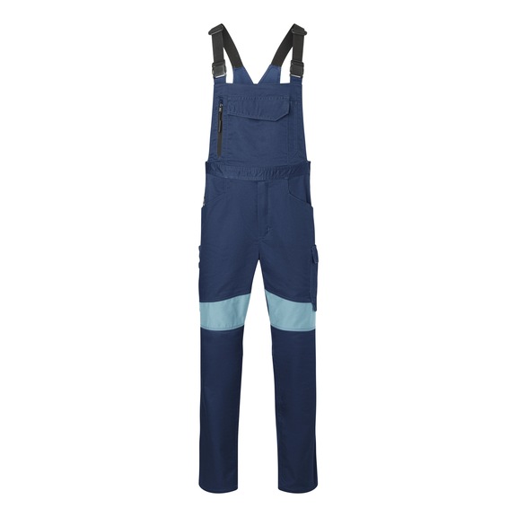 K&Uuml;BLER Dungarees, dark blue/ice blue, size 48L 3260 3342-4844-48L - REFORCE dungarees