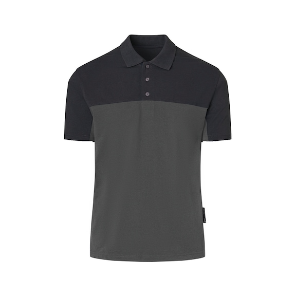 K&Uuml;BLER SHIRTS Polo, dark grey/black, size L 5221 6207-9899-L - SHIRTS Polo