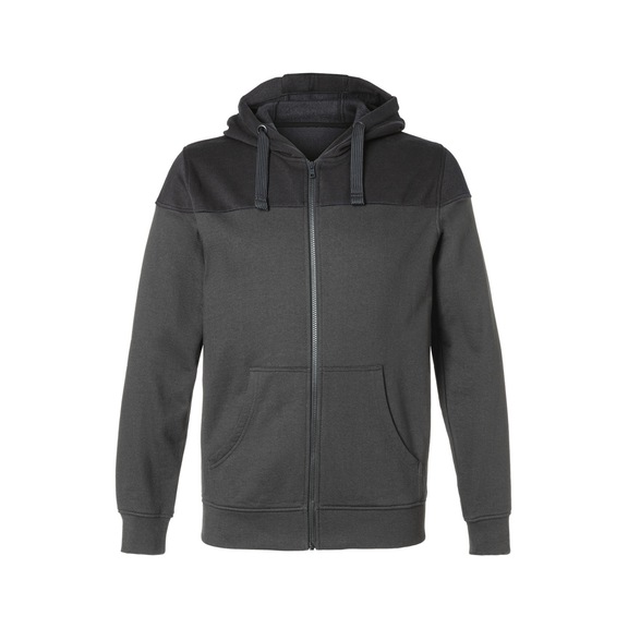 K&Uuml;BLER SHIRTS Hooded sweatshirt jacket, dark grey/black, size XXL 5223 6406-9899-XXL - SHIRTS Hooded sweatshirt
