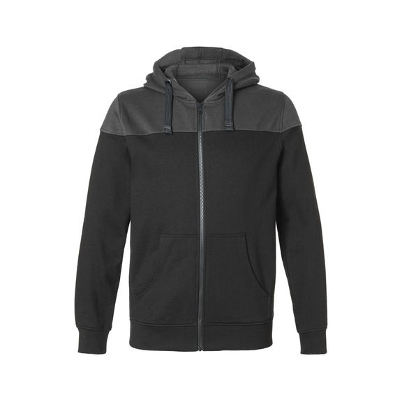 K&Uuml;BLER SHIRTS Hooded sweatshirt jacket, black/dark grey, size XS 5223 6406-9998-XS - SHIRTS Hooded sweatshirt